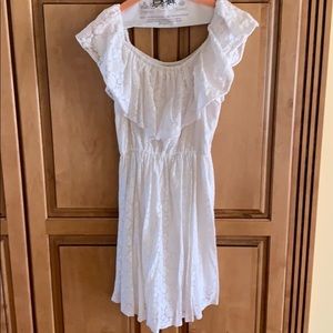 white off shoulder dress